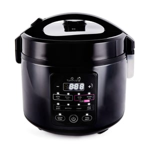 Varič ryže Yum Asia Kumo YumCarb s keramickou nádobou a technológiou Fuzzy Logic, objem 1 liter (5,5 šálky), 5 programov na varenie ryže a 3 multifunkčné programy, 220-240V EÚ zástrčka, tmavá nehrdzavejúca oceľ