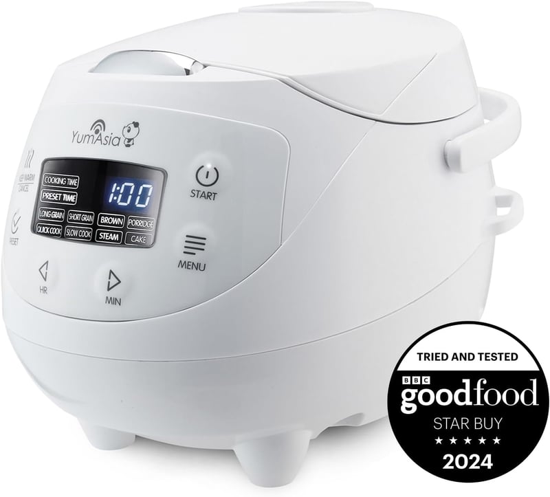 Yum Asia Panda Mini rizsfőző Ninja kerámia edénnyel, 0,63L, fehér - Arctic White