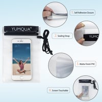 YUMQUA vízálló táska kamera telefon iPad dokumentum tároláshoz utazáshoz - Black 4