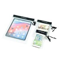 YUMQUA vodotesná taška na fotoaparát, telefón, iPad a dokumenty – čierna 1