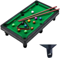 YumSur Mini Biliárdasztal 11 golyóval, 2 készlettel és háromszöggel 1