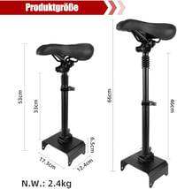 Yungeln Elektromos Roller Nyereg Magasságállítható 46-70cm Ninebot G30 3