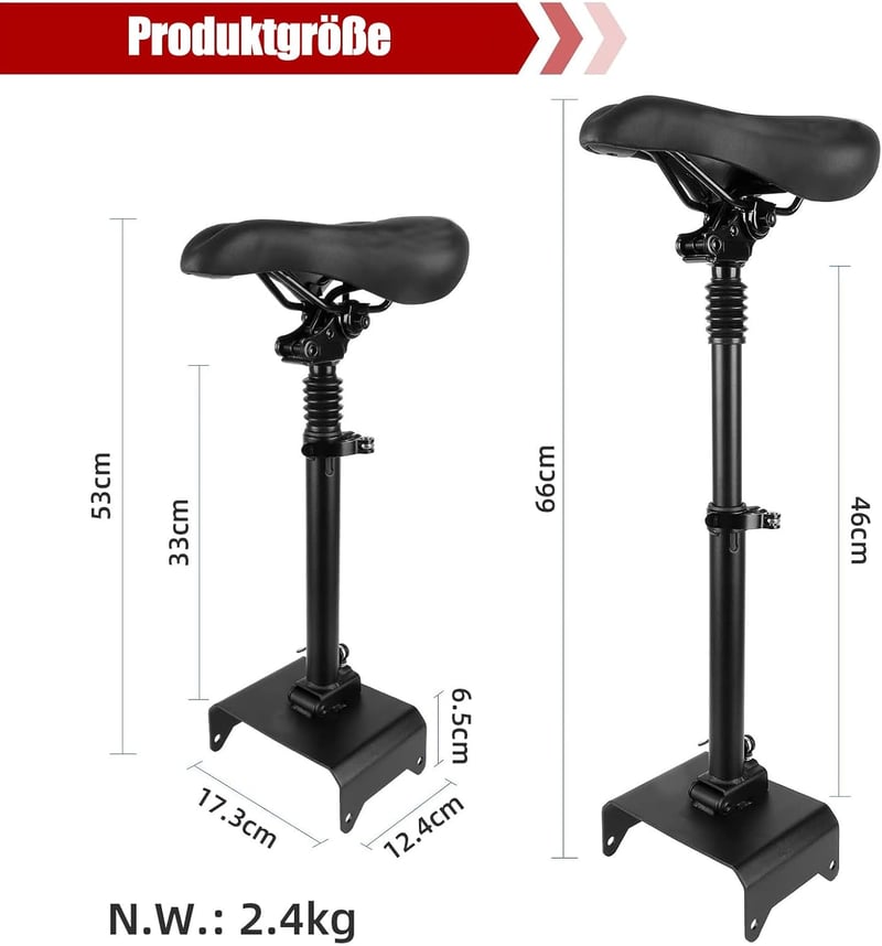 Yungeln Elektromos Roller Nyereg Magasságállítható 46-70cm Ninebot G30