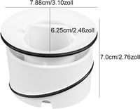 YUNLI Tempoplex 6958.1-821 szagcsapda zuhanycső 62,5mm tömítéssel 2