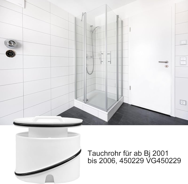 YUNLI Tempoplex 6958.1-821 szagcsapda zuhanycső 62,5mm tömítéssel