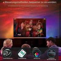 YunLone Csillagos Ég Projektor WiFi Aurora RGB Dimmer Bluetooth Hangszóróval 3