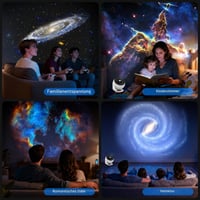 Proiector Galaxy YunLone 13 în 1, Planetariu, Proiector de stele pentru dormitor, Lampă cu nebuloasă cu rotație 360°, Lumină de noapte cu cer înstelat, 12 discuri cu sistem solar, constelații și lună, pentru copii și adulți 7