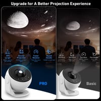 Proiector Galaxy YunLone 13 în 1, Planetariu, Proiector de stele pentru dormitor, Lampă cu nebuloasă cu rotație 360°, Lumină de noapte cu cer înstelat, 12 discuri cu sistem solar, constelații și lună, pentru copii și adulți 3
