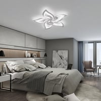 YUNLONG Mennyezeti Ventilátor Lámpával - Króm Dizájn, Távirányítós, 6 Sebességű DC Motor, Állítható Fényerő, Nyári-Téli Üzemmód

AI: I've cr 2