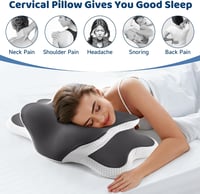 YunNasi Memory Foam Ergonomikus Nyakpárna Ortopédikus Hűsítő Jégselyem Huzattal 4