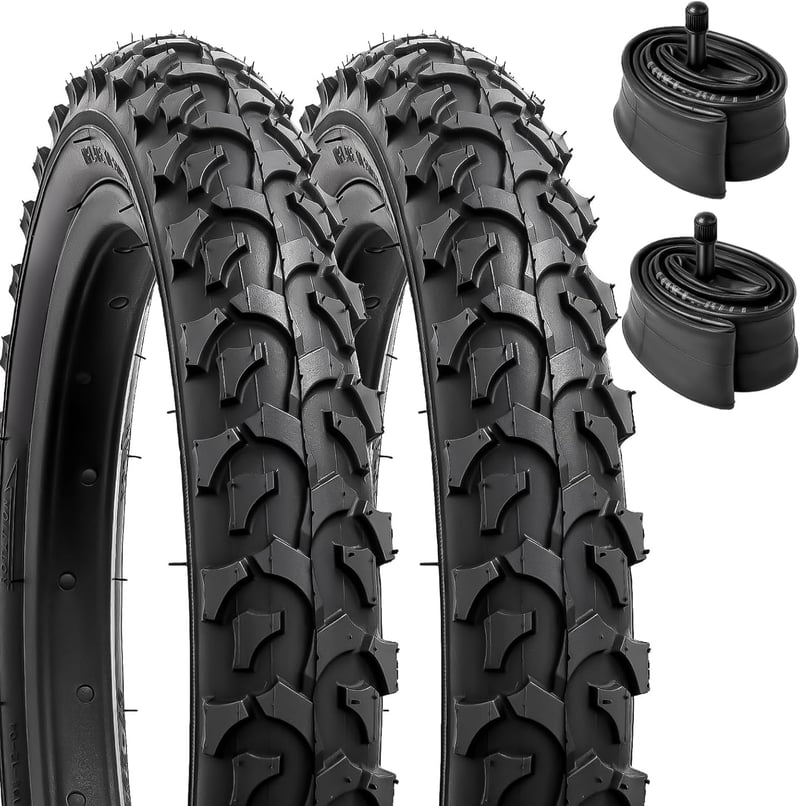 YunSCM 14x2.125 kerékpár gumi és belső cső szett 2db gumi + 2db tömlő