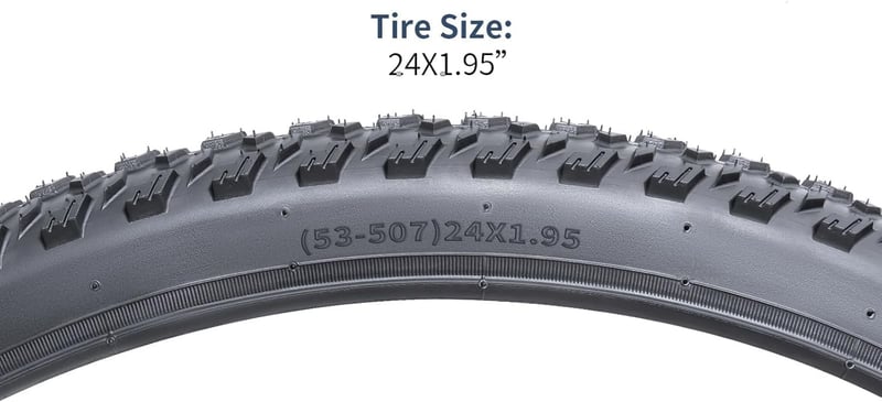 YunSCM 2 darabos összecsukható 24 hüvelykes kerékpár gumi 24x1.95 mountain bike