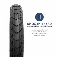 Set 2 anvelope bicicletă YunSCM 12,5 inchi 12 1/2 x 2 1/4 (57-203) și 2 camere de aer 12,5 inchi cu valvă Schrader pentru bicicletă copii 2