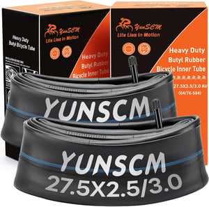 YunSCM vastagított kerékpárbelső 27,5", 64/76-584, 2,5-3,0 szélesség, AV 32 mm - 2 db