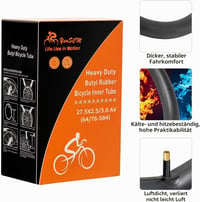 YunSCM vastagított kerékpárbelső 27,5", 64/76-584, 2,5-3,0 szélesség, AV 32 mm - 2 db 7
