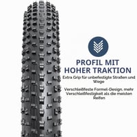 YunSCM 2 ks plášť na bicykel 27,5 palcov 27,5 x 3,0 (76-584) pre mestské, cestné a horské bicykle, 27,5-palcový plášť na kotúčové brzdy 3