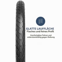 YunSCM 2 ks 60TPI nylonová plášťová pneumatika na bicykel odolná proti prepichnutiu 26 palcov 26x1,50 (40-559) skladacia pre mestské a cestné bicykle 3