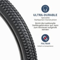 YunSCM 2 ks Skladací plášť na bicykel 29 palcov 29x2.10 (54-622) pre mestské, cestné a MTB horské bicykle, kompatibilný s 29x2.0 29x2.1 29x2.125 2