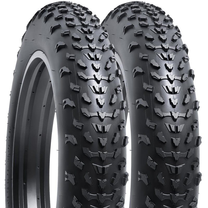 YunSCM 2 ks Skladací plášť na fat bike 20x4.0" (20 palcov) pre elektrobicykel, plášť na fat bike