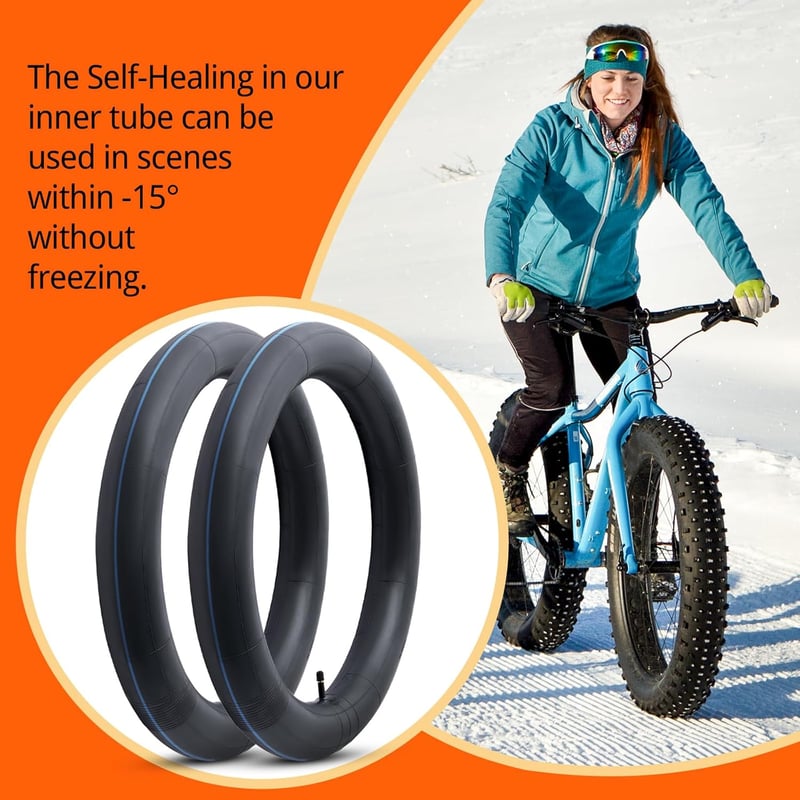 YunSCM 26" Fat Bike Önjavító Belső Gumi 4.0/4.5 AV32 Szelep 2db
