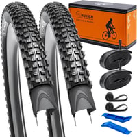 YUNSCM 26" Kerékpár Gumi Szett 26x2.25 Defektálló Külső + Belső Gumi AV32mm Szeleppel Mountain Bike MTB Bicikli Abroncs 1