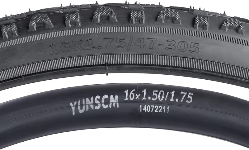YunSCM 2db 16 Hüvelyk Összecsukható Kerékpárgumi 16x1.75 Városi Kerékpárhoz