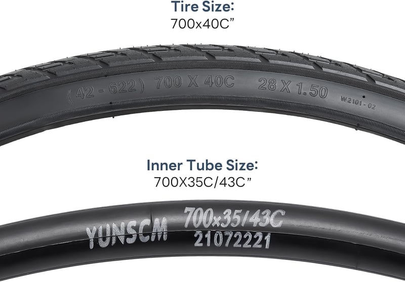 YunSCM 2x Összecsukható 28" Kerékpár Gumi 700x40C City/Road Típus