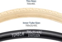 YunSCM 700x40C kerékpár gumi 2db 700C gumiabroncs 42-622 5