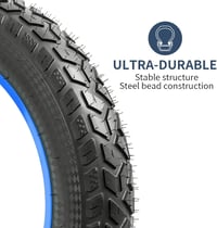 YunSCM Elektromos Kerékpár Gumi Szett - 2 db 20x3.0 Külső Gumi és 2 db Belső Tömlő AV32mm Szeleppel - Városi E-Bike Abroncs Készlet 2