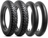 YunSCM Elektromos Kerékpár Gumi Szett - 2 db 20x3.0 Külső Gumi és 2 db Belső Tömlő AV32mm Szeleppel - Városi E-Bike Abroncs Készlet 4