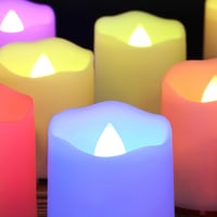 yunsheng 12 db RGB LED gyertya távirányítóval, időzítővel, USB töltővel 7