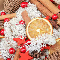 YUNSTK 107 darabos karácsonyi dekoráció szett, adventi koszorú díszítő elemek 4