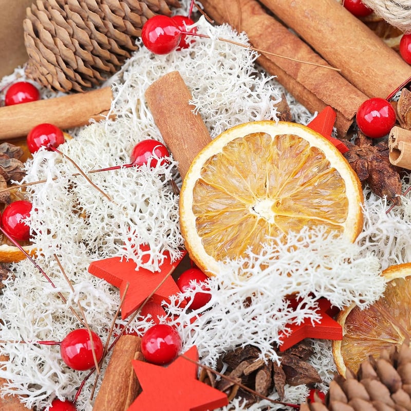 YUNSTK 107 darabos karácsonyi dekoráció szett, adventi koszorú díszítő elemek