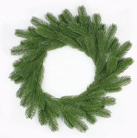 YUNSTK Műfenyő ágak 20 db, valódi hatású zöld dekoráció, karácsonyi girland és koszorú díszítéshez 3