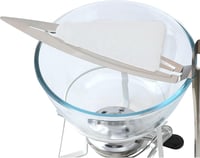 YUNSTK tűzcsipesz rozsdamentes acél 33 cm ezüst 5