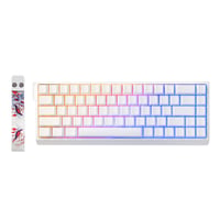 Tastatură de Gaming YUNZII MAD68 HE Rapid Trigger, 60%, Cu fir, 8000Hz, Alb, Magnetic Amber Pro 1