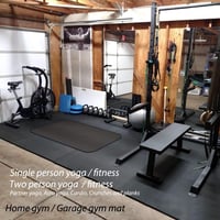 YUREN Extra széles jógaszőnyeg 200x130cm 10-15mm vastag NBR fitness mat 7