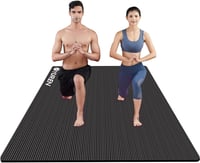 YUREN Extra széles jógaszőnyeg 200x130cm 10-15mm vastag NBR fitness mat 1