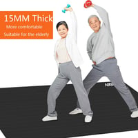 YUREN Extra széles jógaszőnyeg 200x130cm 10-15mm vastag NBR fitness mat 6