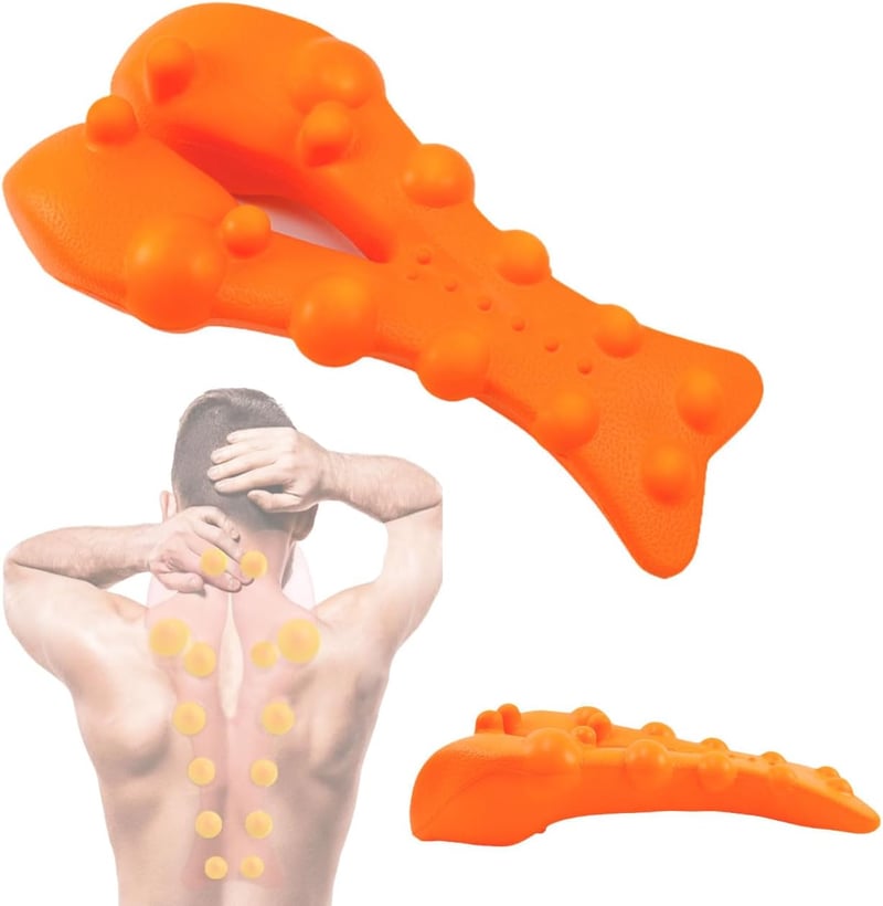 YURUIHKAO Trapezius Trigger Point Masszázsgép Nyak Váll Fájdalom Enyhítő Narancssárga
