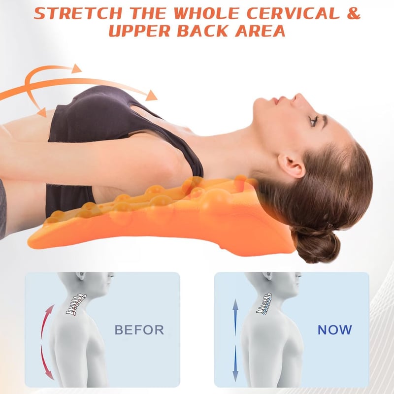 YURUIHKAO Trapezius Trigger Point Masszázsgép Nyak Váll Fájdalom Enyhítő Narancssárga