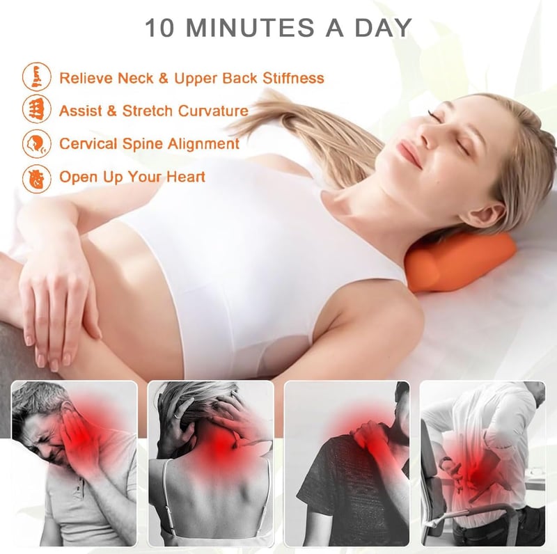 YURUIHKAO Trapezius Trigger Point Masszázsgép Nyak Váll Fájdalom Enyhítő Narancssárga