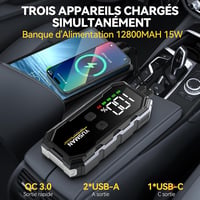 YUSMAN F01 jump starter 4000A autóindító power bank 12V 5