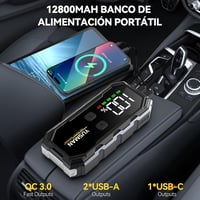 YUSMAN F01 Jump Starter Power Bank autóindítóval és töltővel 3