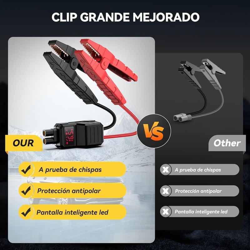 YUSMAN F01 Jump Starter Power Bank autóindítóval és töltővel