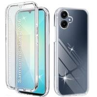 Yutwo 360° nárazuvzdorné puzdro pre Samsung Galaxy A06 4G s integrovanou ochranou displeja – priehľadné 1