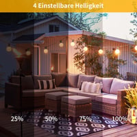 Yuusei 60m Kültéri LED Fényfüzér Távirányítóval - 100+4 G40 Vízálló IP45 Meleg Fehér Izzó Kerti Partikhoz, Teraszra, Esküvőre 6