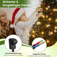 Yuusei kültéri LED fényfüzér 2x50 m távirányítóval IP45 vízálló dimmelhető G40 120 és 4 izzó kert, pavilon, erkély, esküvő 5