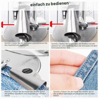 Set 5 piese picioruș de tivit îngust YUUTIAL pentru mașină de cusut - 3/4/5/6/7 mm, set piciorușe de tivire 5