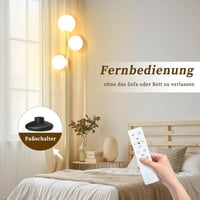 YuveSeqin arany állólámpa távirányítóval, 3 E27 LED izzóval, nappali hálószoba irodai lámpa 170 cm 5